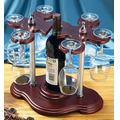 Wine Rack with Glass Holders